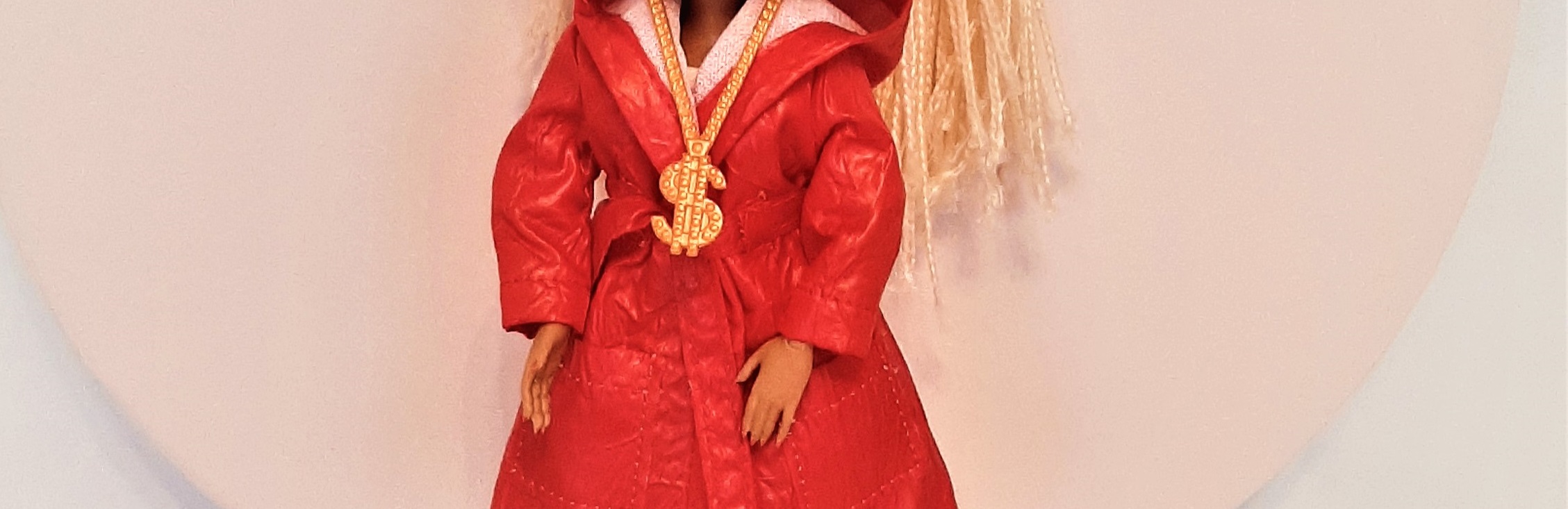 L.O.L OMG Mantel in ROT mit Taschen + Kapuze